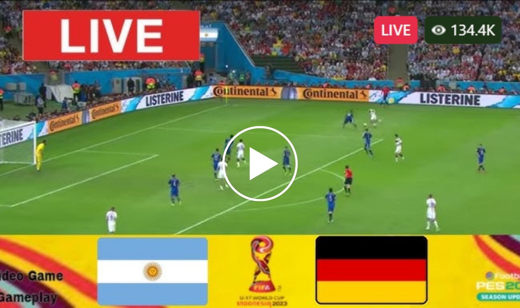 Argentina U17 vs Germany U17 Live Match ARGU17 vs GERU17 Live